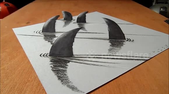 Ocean Illusion Drawing Pics