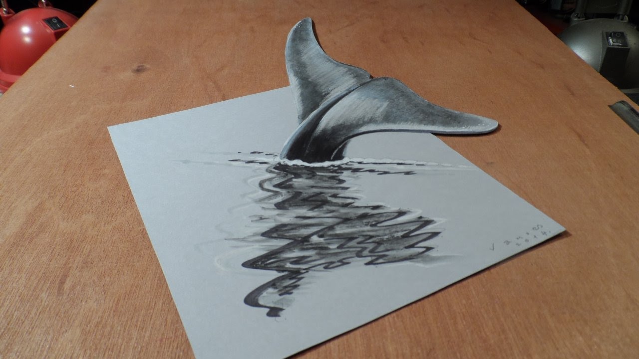 Ocean Illusion Drawing Sketch