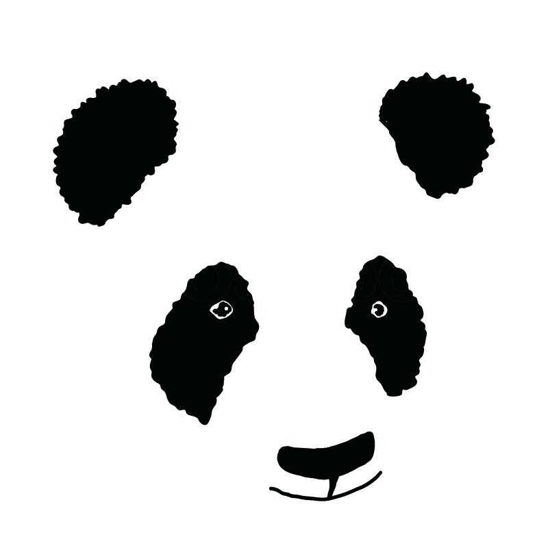 Panda Face Drawing Photo