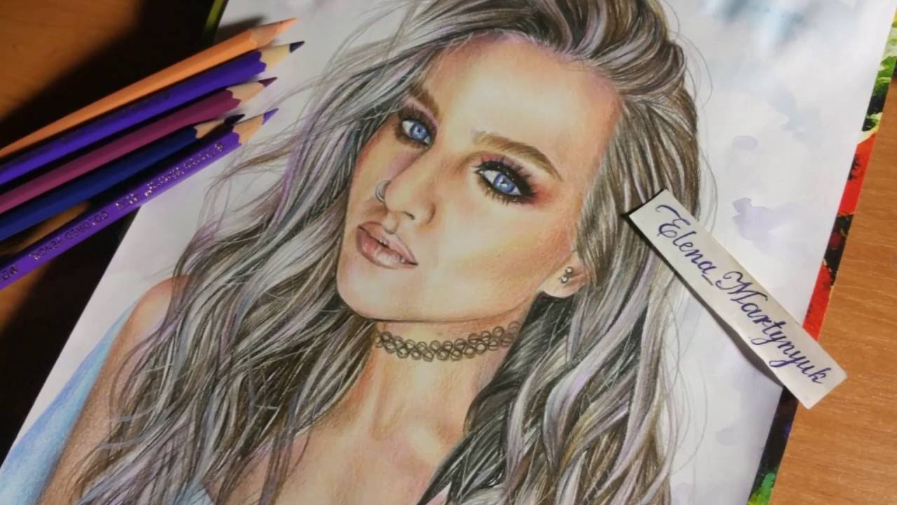 Perrie Edwards Drawing Beautiful Image