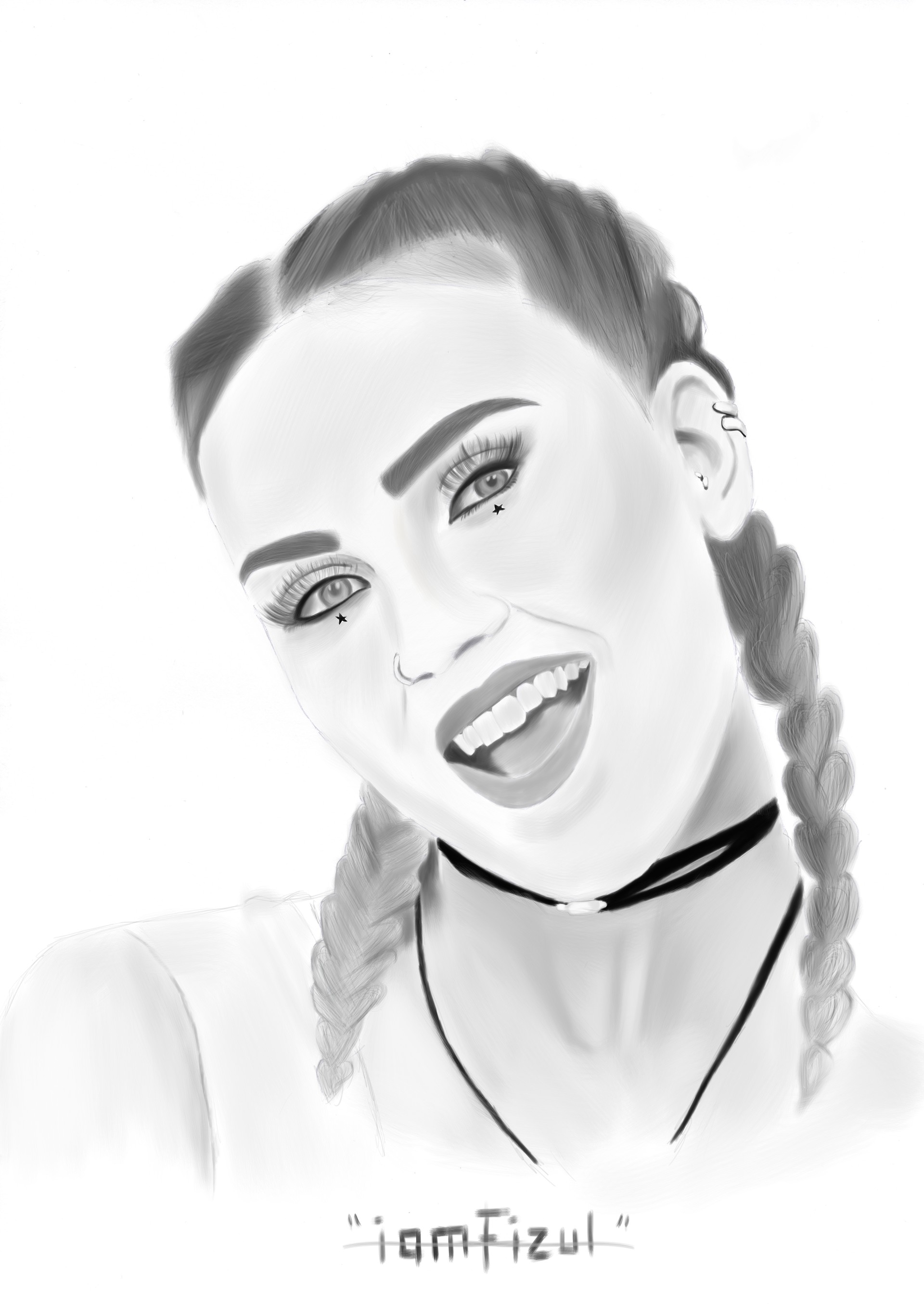 Perrie Edwards Drawing Picture