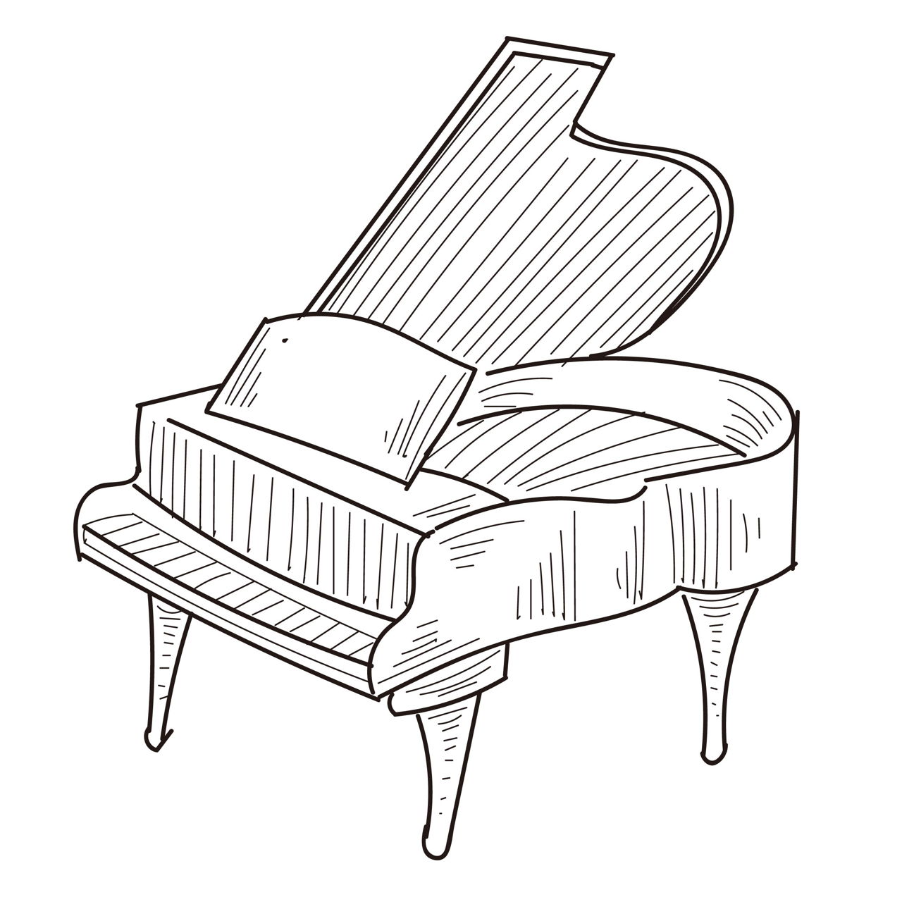 Piano Drawing Images