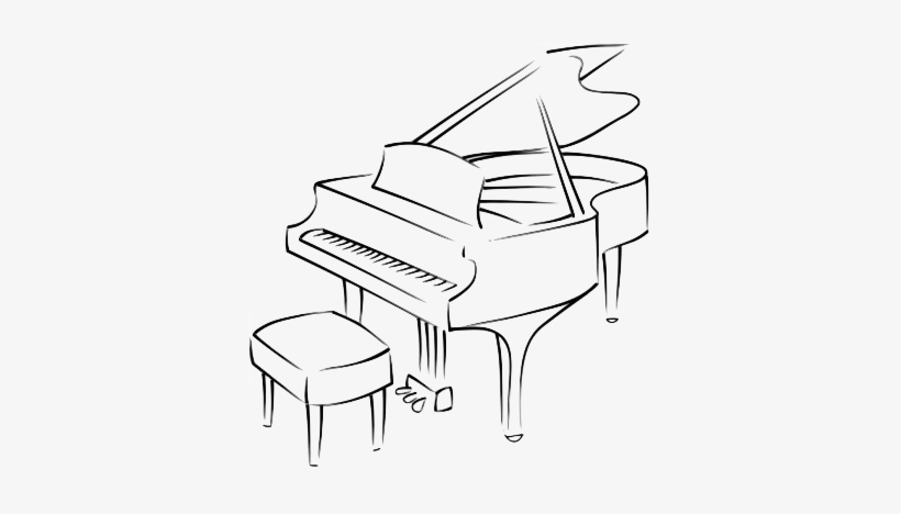 Piano Drawing Sketch