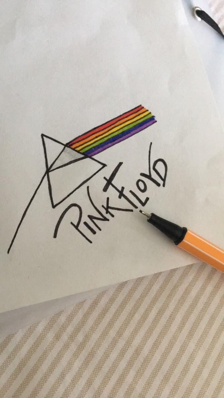 Pink Floyd Drawing High-Quality