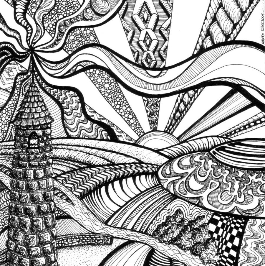 Psychedelic Drawing Sketch