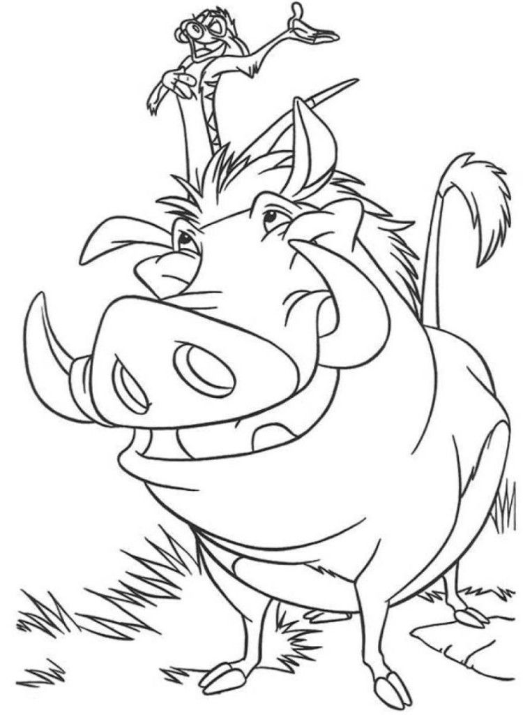 Pumbaa screaming - Priscilla Burt - Drawings & Illustration, Childrens Art,  Disney - ArtPal