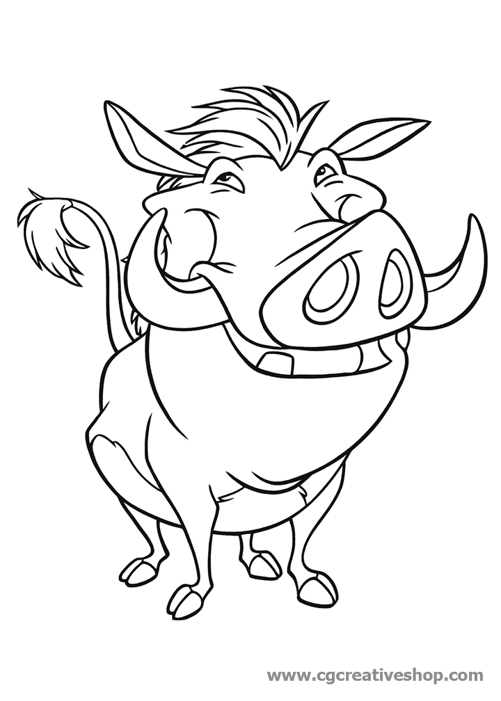 Pumbaa Drawing High-Quality