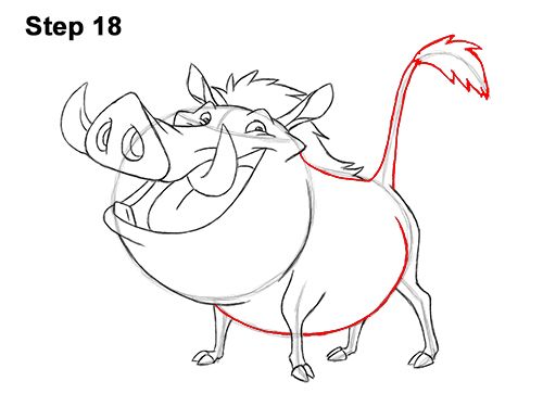 Pumbaa Drawing Image