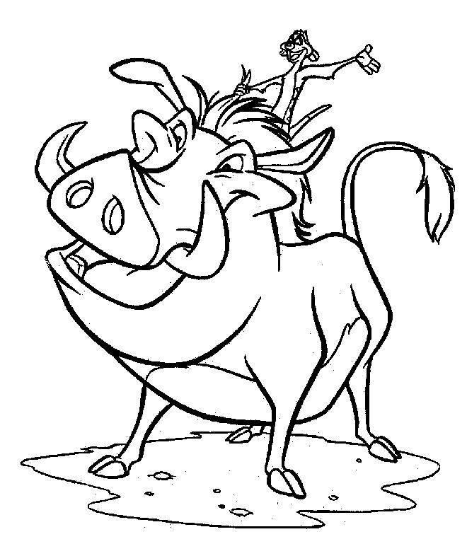 Pumbaa Drawing Photo