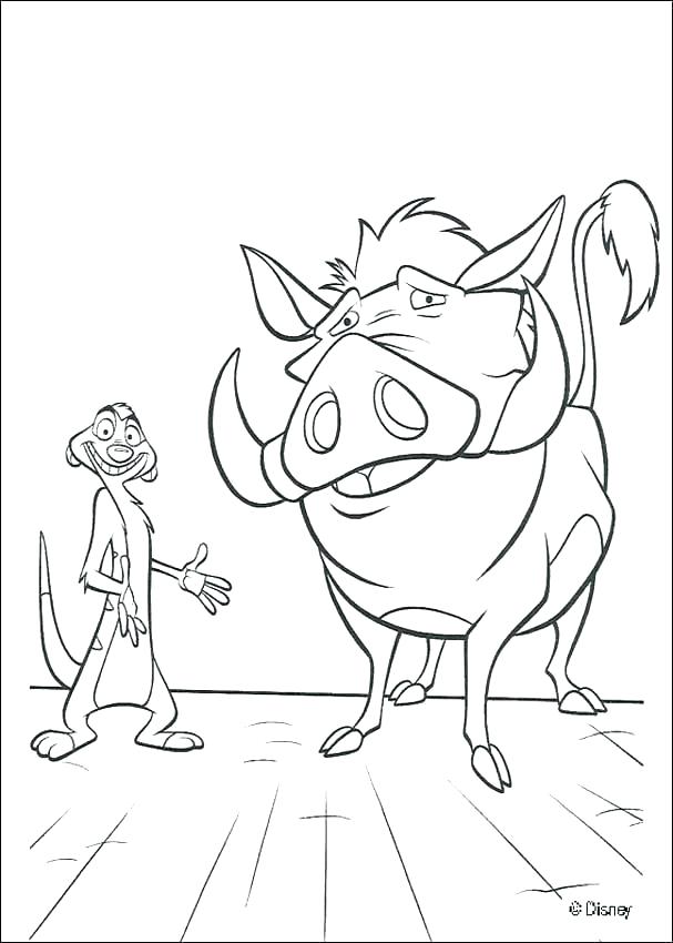 Pumbaa Drawing Picture