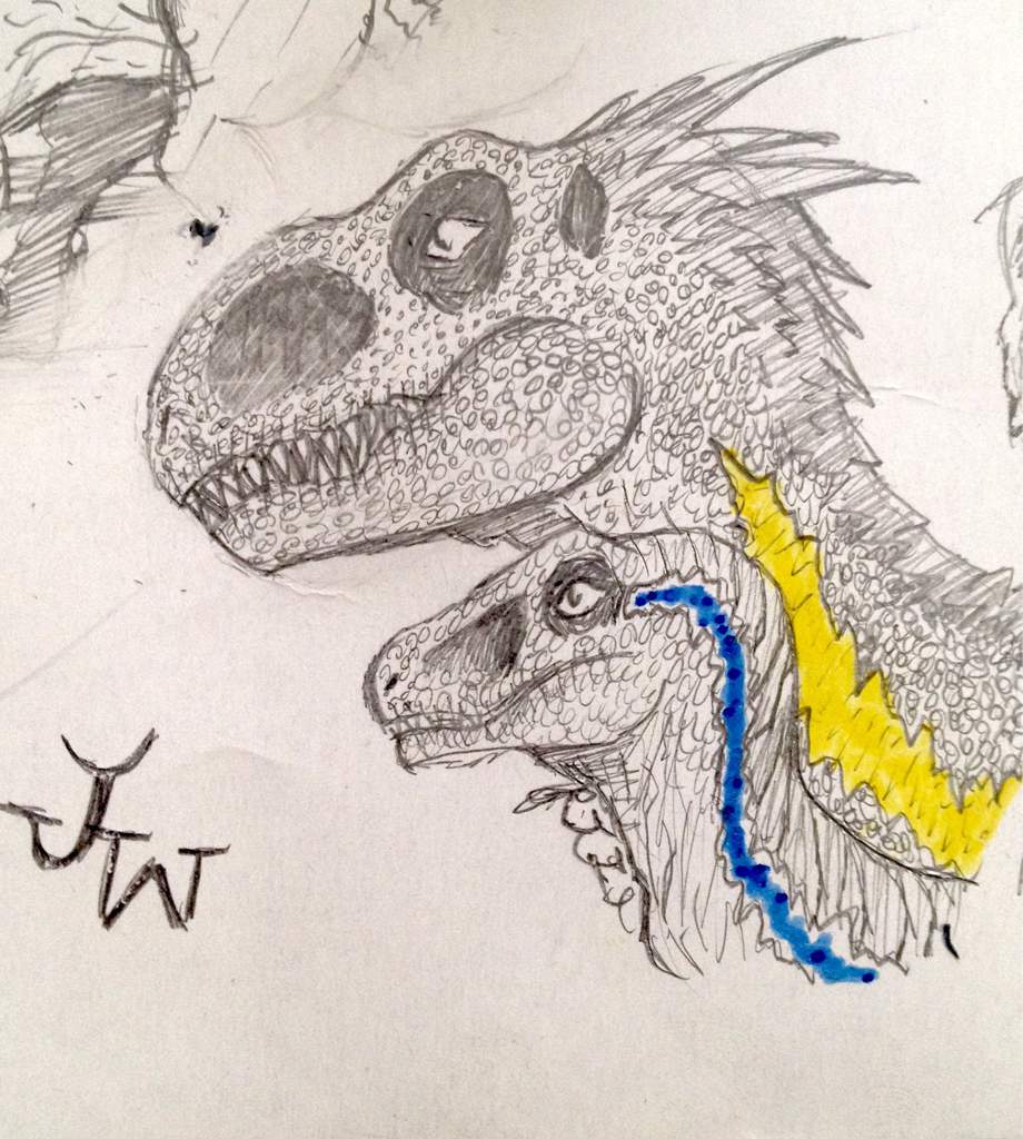 Raptor Squad From Jurassic World Drawing Sketch