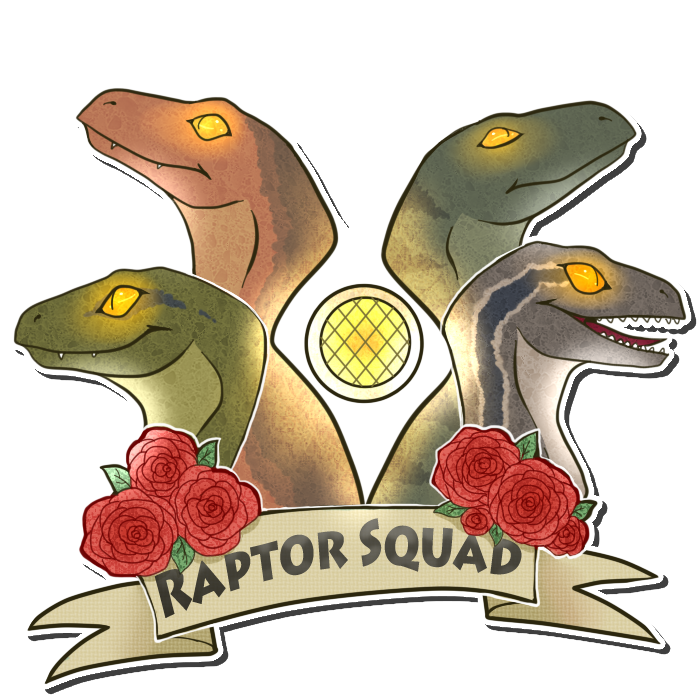 Raptor Squad From Jurassic World Drawing