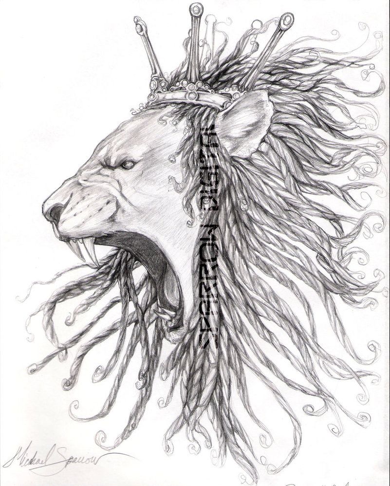 Rasta Lion Drawing Image