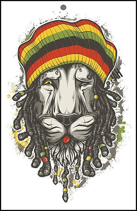 Rasta Lion Drawing Pic