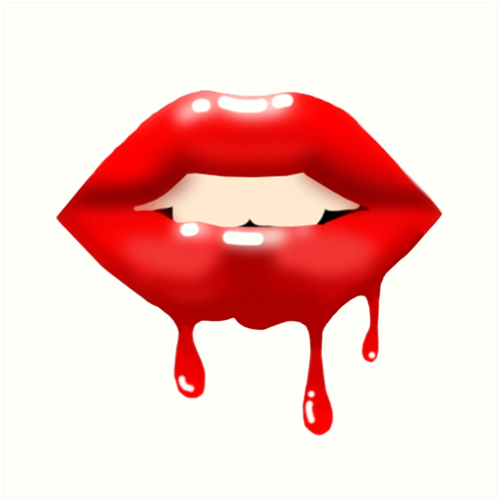 Red lips Art Print by Alemi | Society6