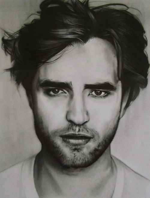 Robert Pattinson Drawing Beautiful Image
