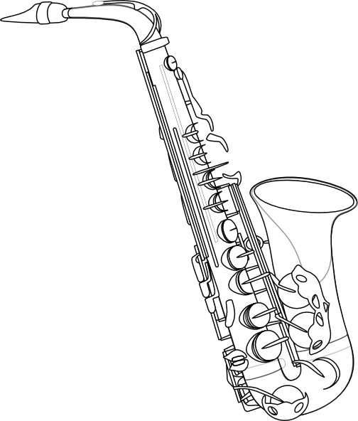 Saxophone Drawing Picture