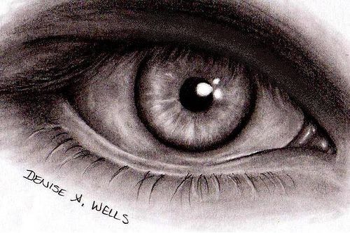 Scary Eyes Drawing Image
