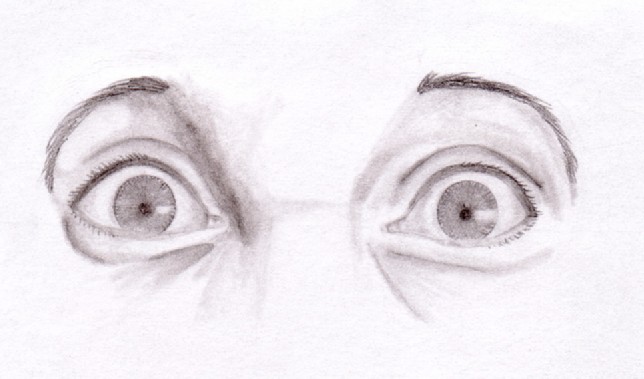 Scary Eyes Drawing Picture