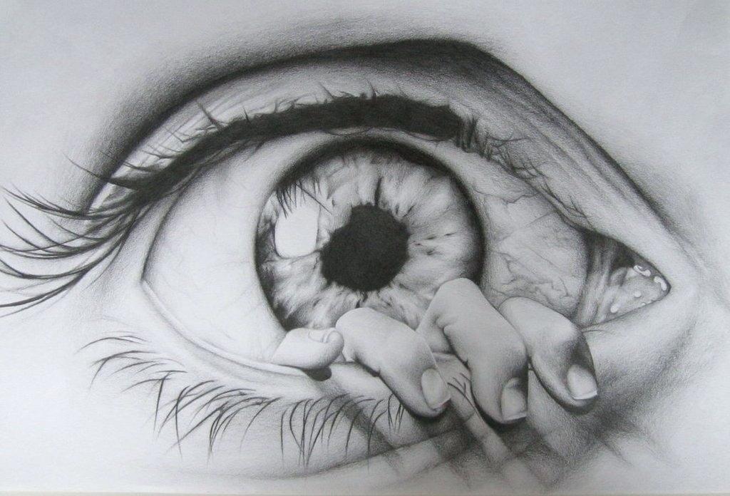Scary Eyes Drawing Realistic