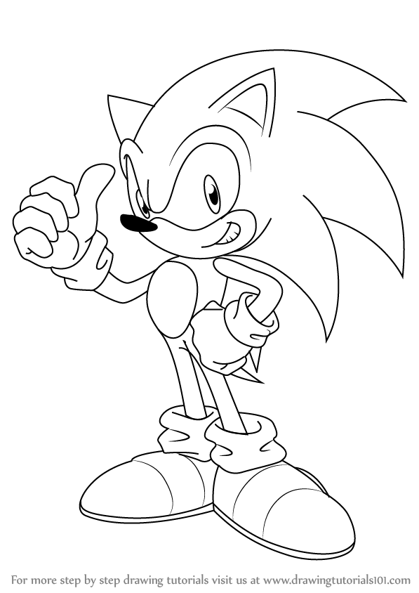 Sonic The Hedgehog Drawing Amazing