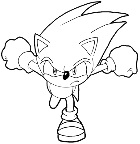Sonic The Hedgehog Drawing High-Quality