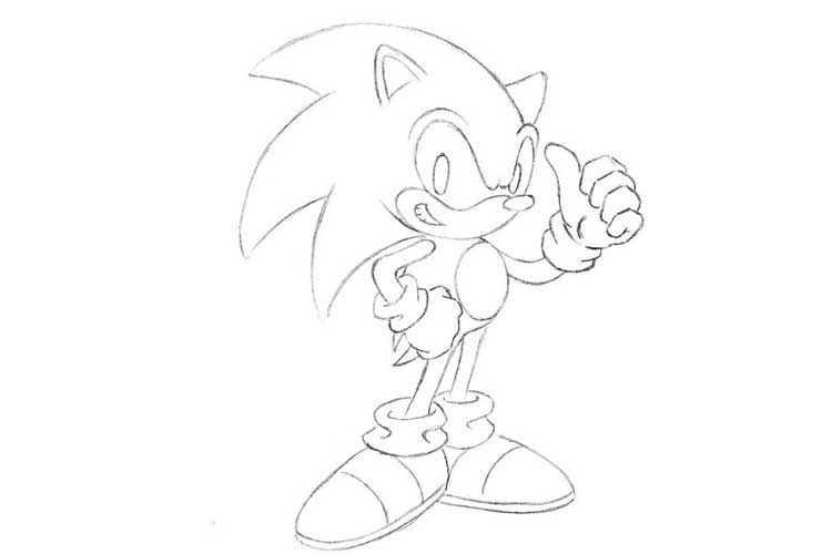 Sonic The Hedgehog Drawing Pic