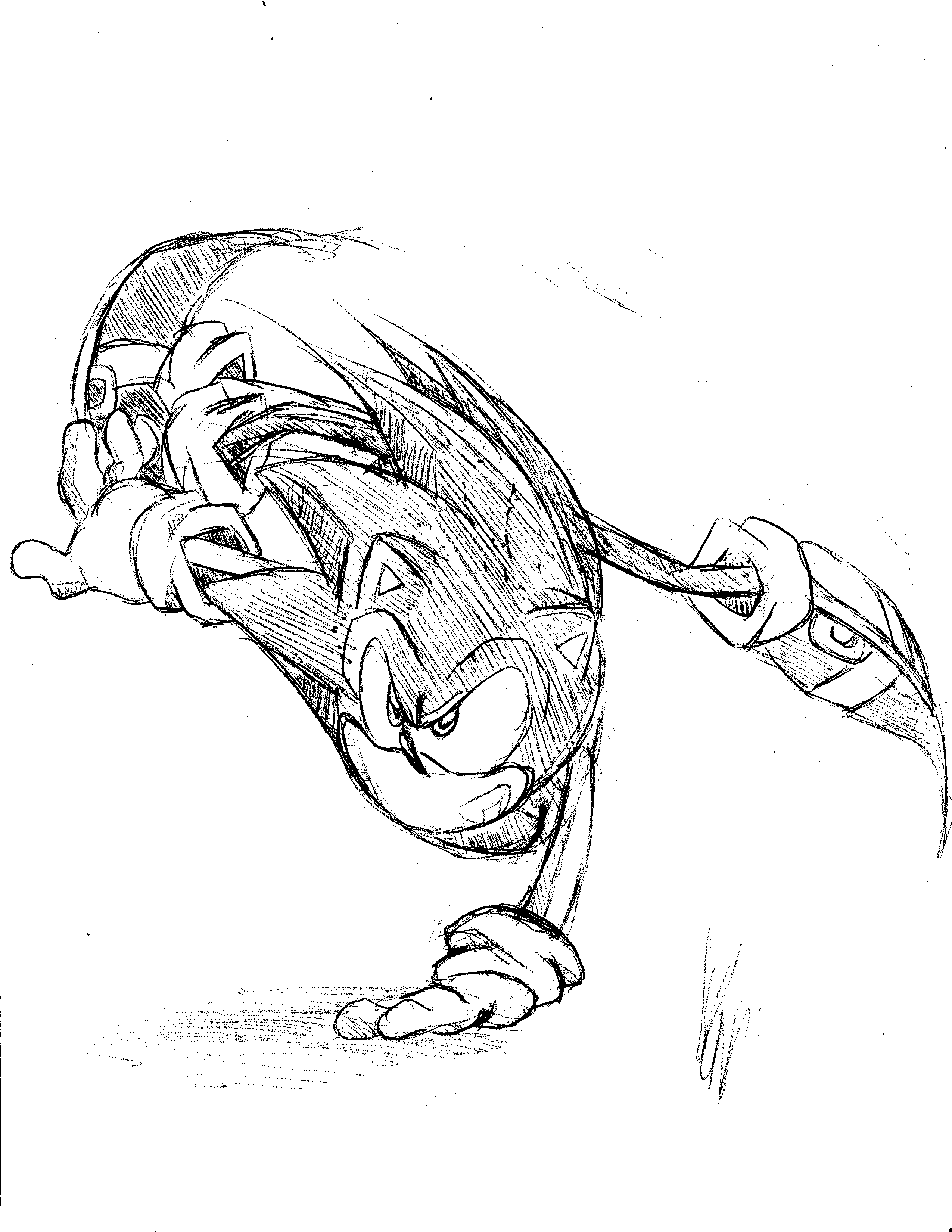 Sonic The Hedgehog Drawing Sketch