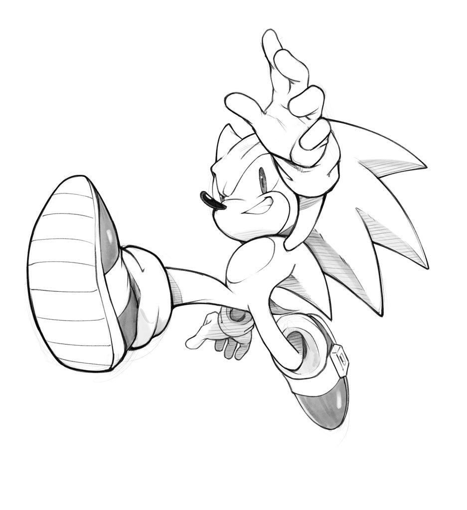 Sonic The Hedgehog Drawing - Drawing Skill