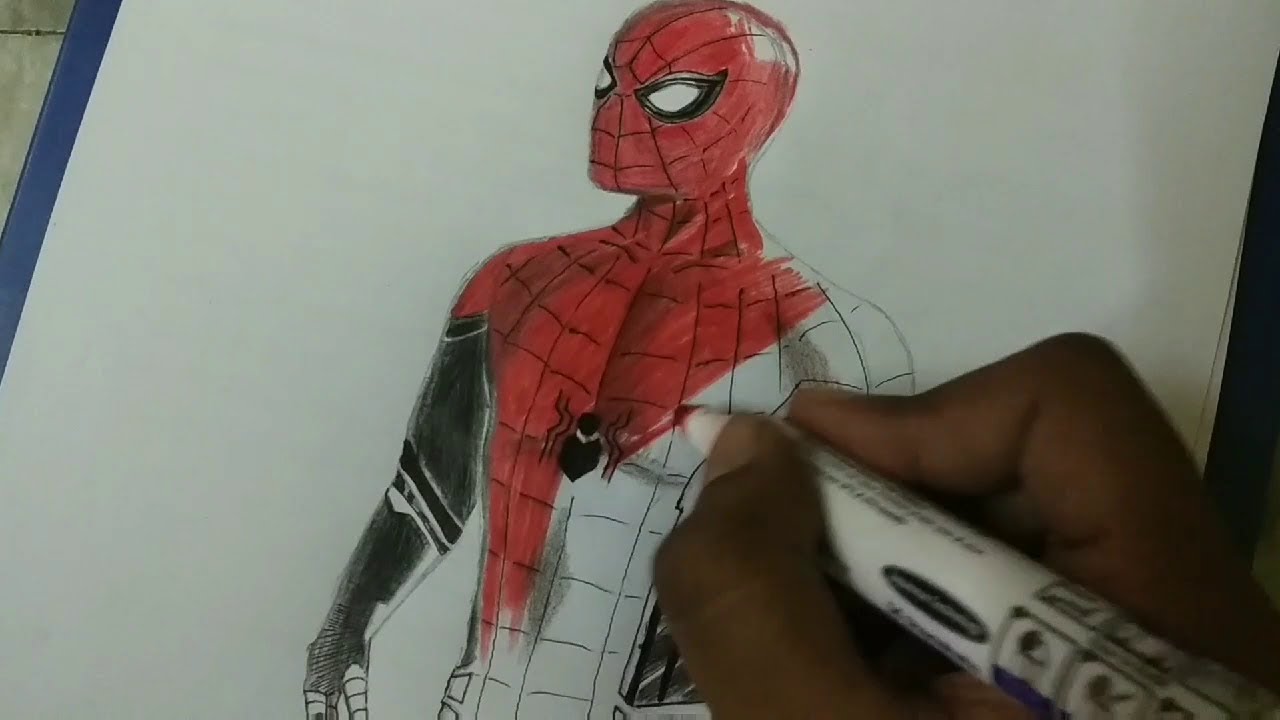 Spider-Man Far From Home Drawing Pic