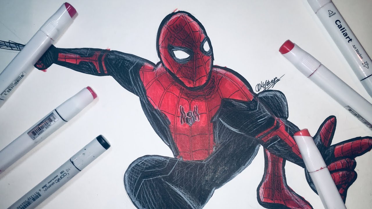 Spider-Man Far From Home Drawing Picture