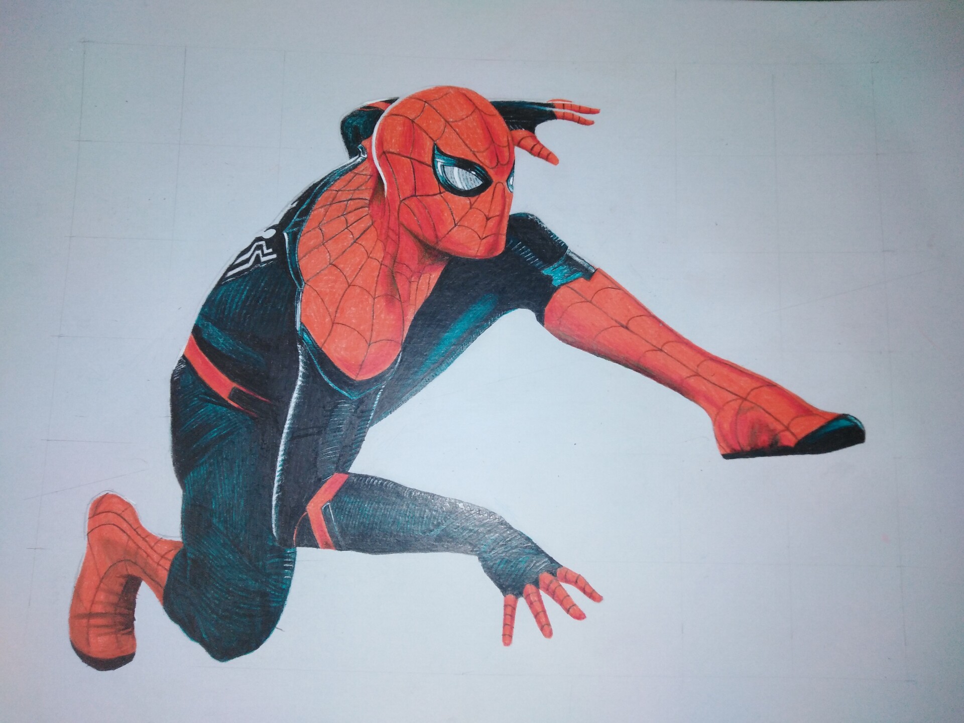Spider-Man Far From Home Drawing Sketch