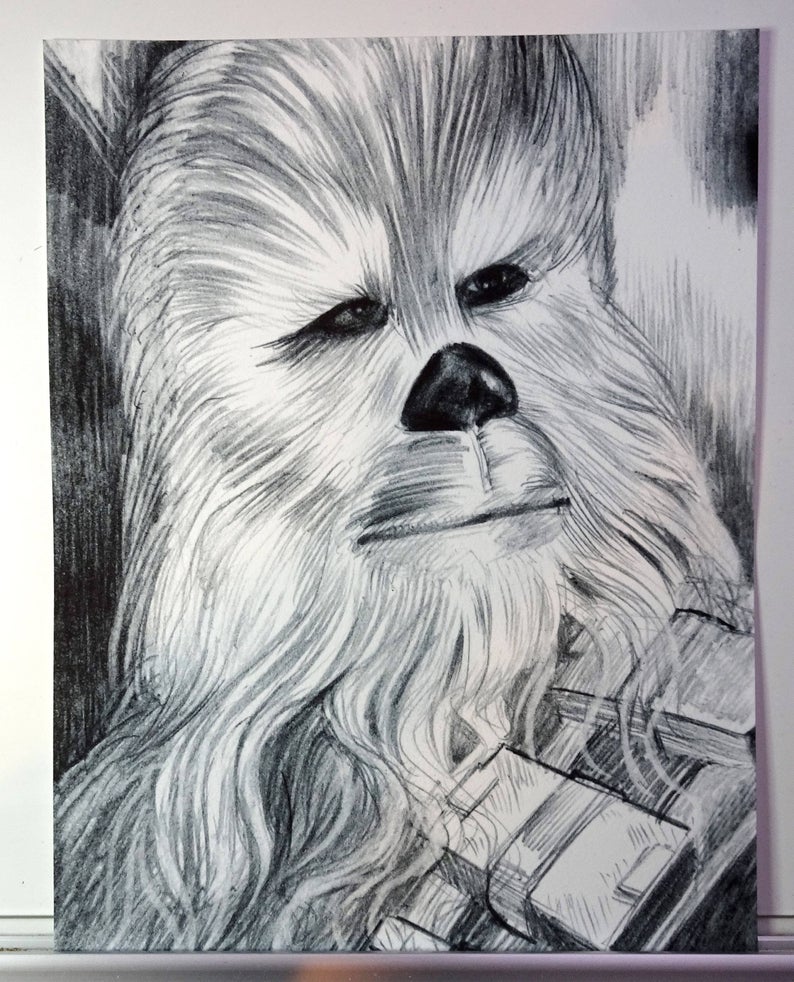 Star Wars Chewbacca Drawing Pic