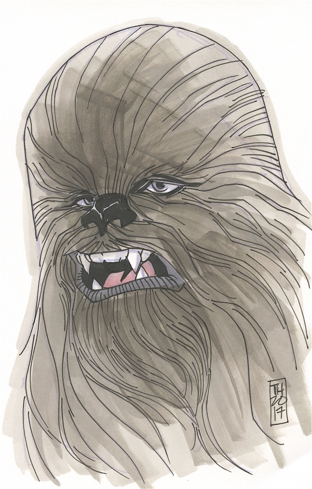 Star Wars Chewbacca Drawing Sketch