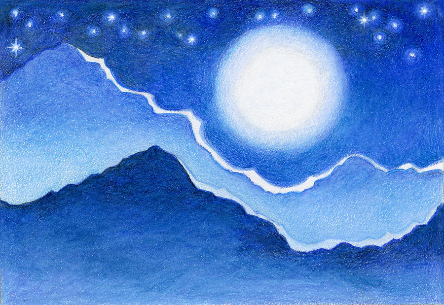 Starry Night Drawing Art