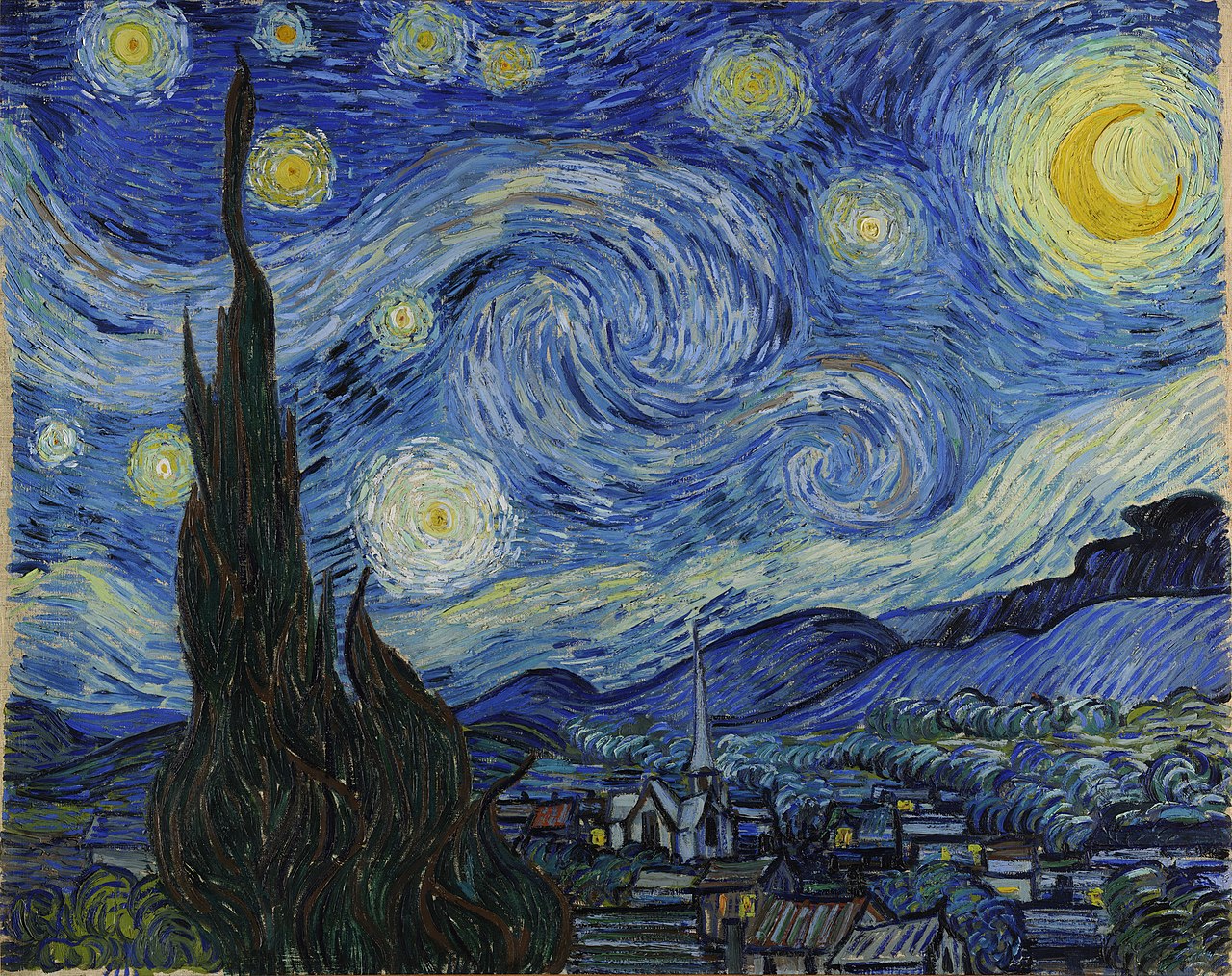 Starry Night Drawing Pics