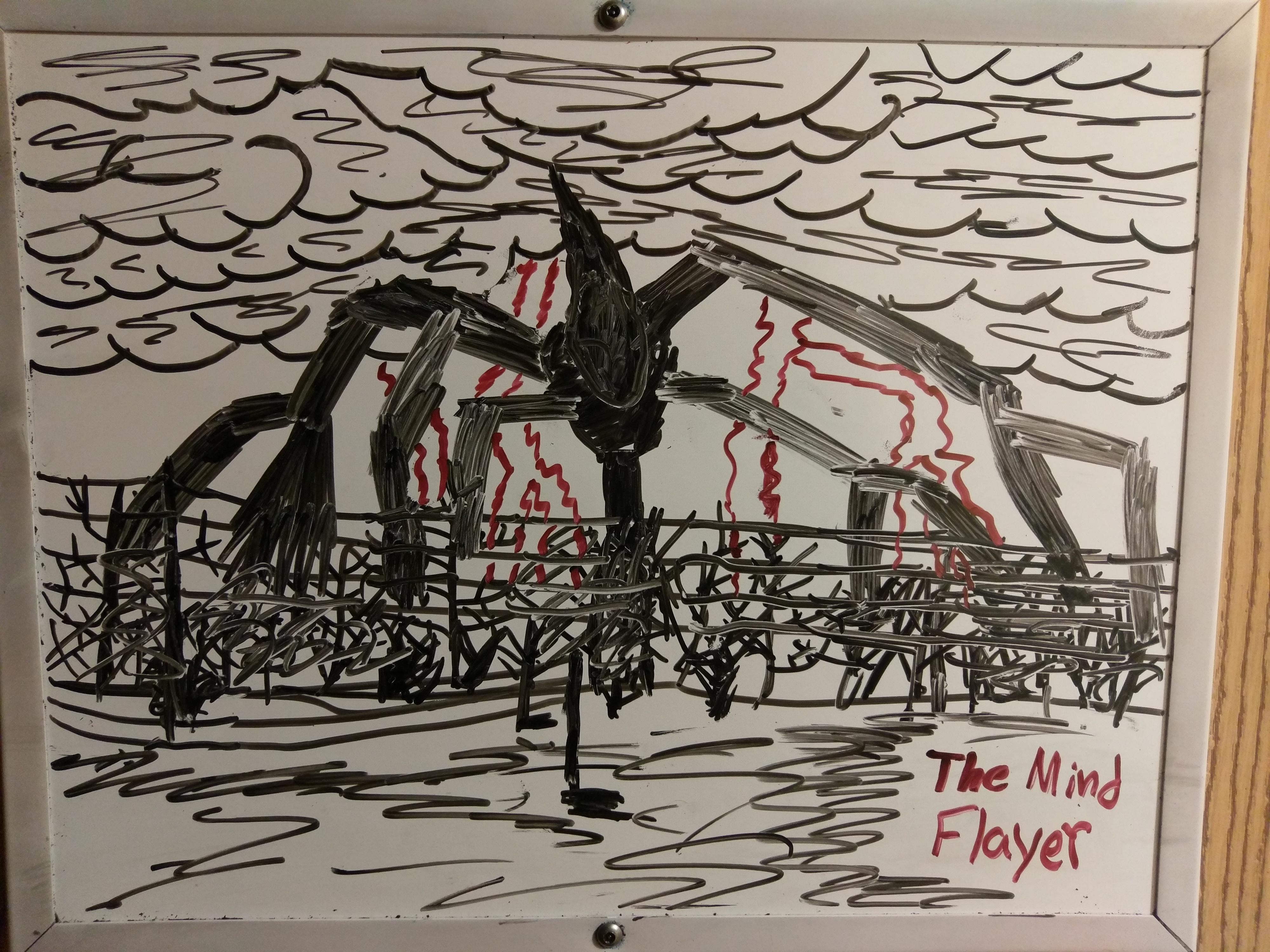Stranger Things The Mind Flayer drawing 