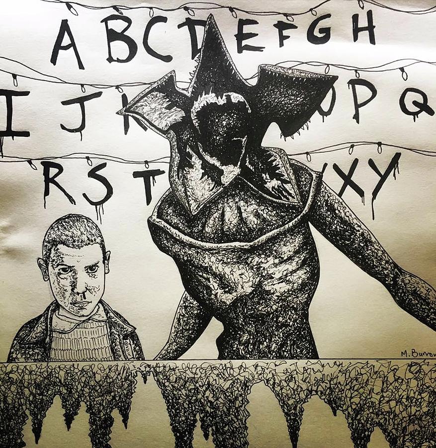 Stranger Things Drawing Beautiful Art