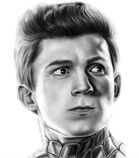 Tom Holland Drawing Best