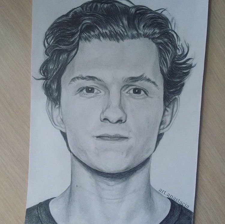 Tom Holland Drawing Picture