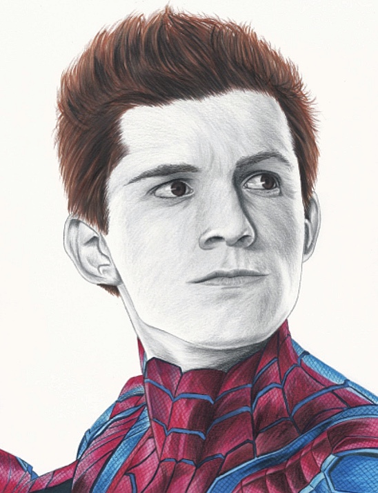 Tom Holland Drawing Realistic