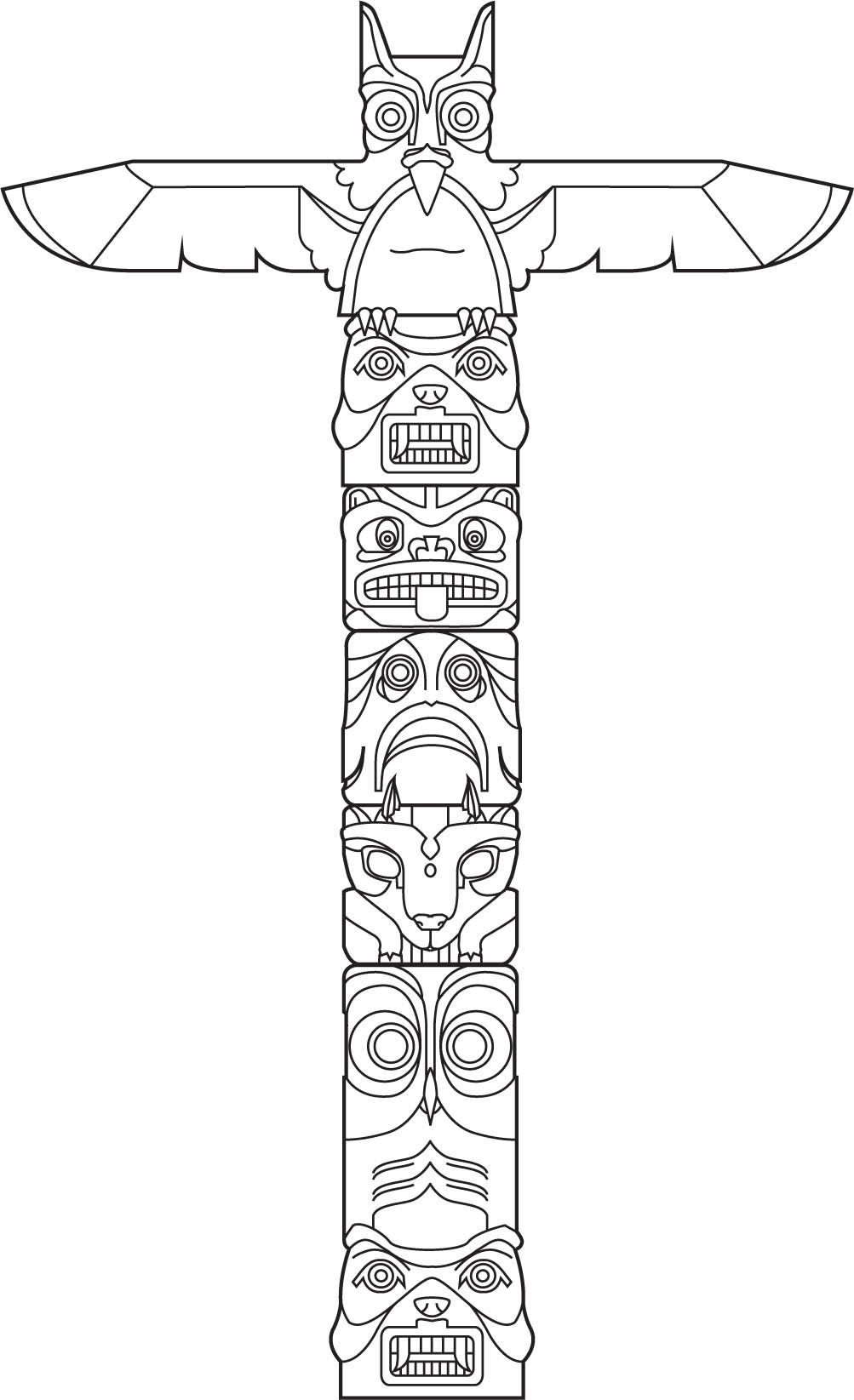Totem Drawing Art