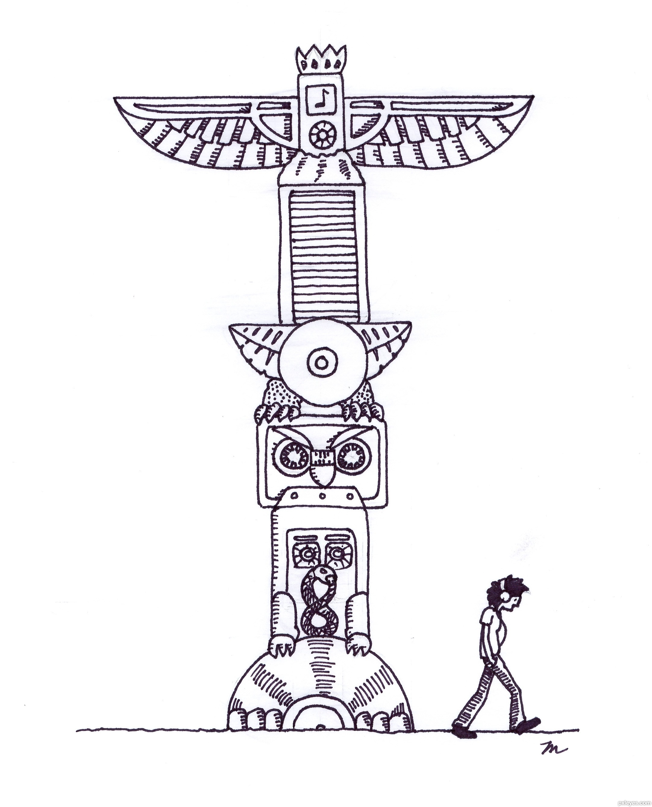 Totem Drawing Picture