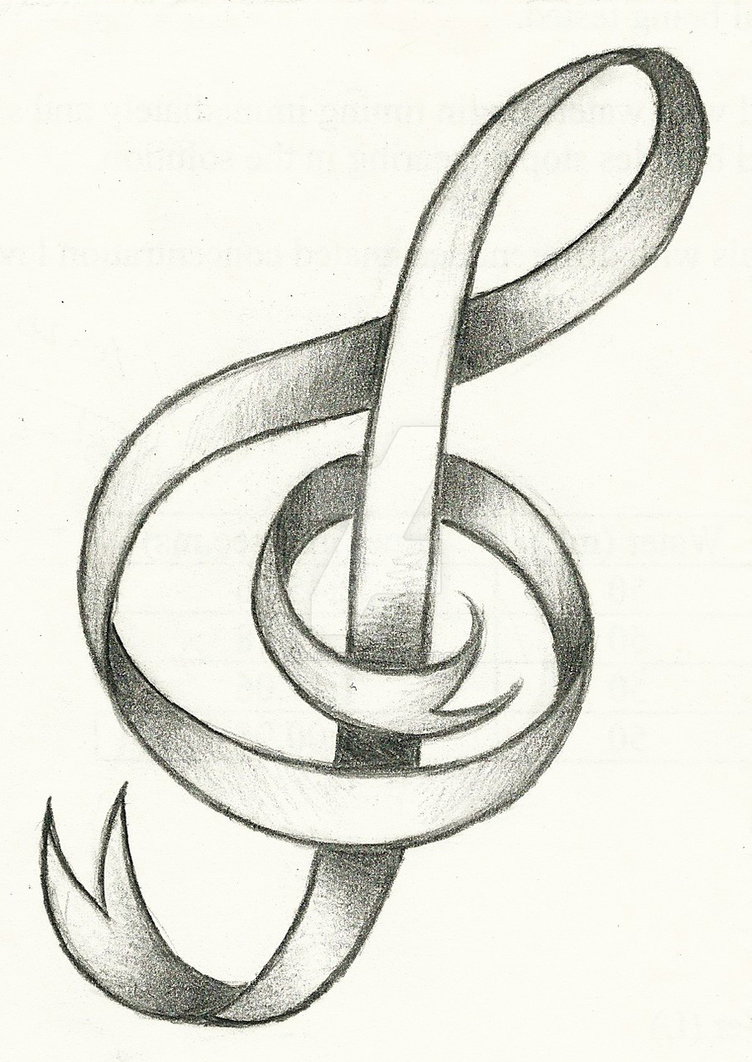 Treble Clef Drawing Image