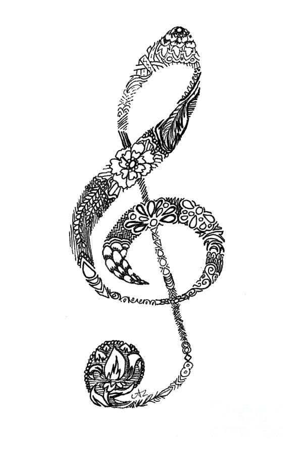 Treble Clef Drawing Pic