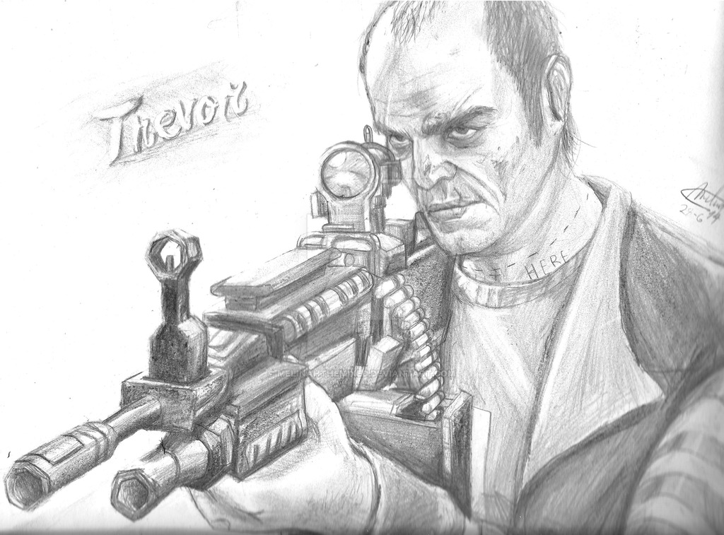 Trevor Philips Art Drawing