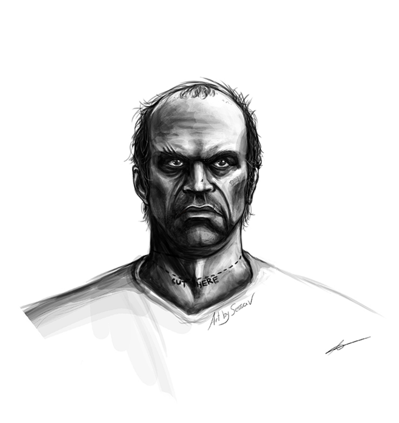 Trevor Philips Drawing Amazing