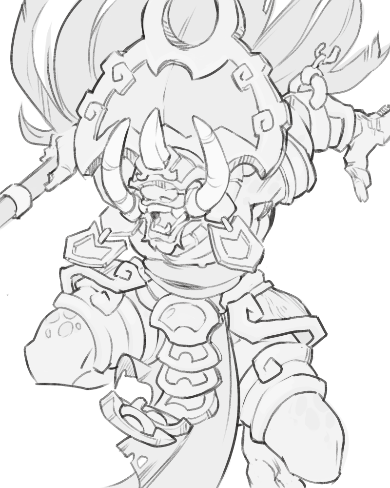 Troll Warrior Drawing Best