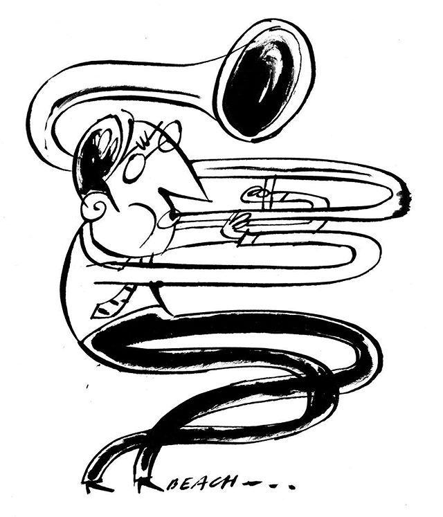 Trombone Drawing Pic