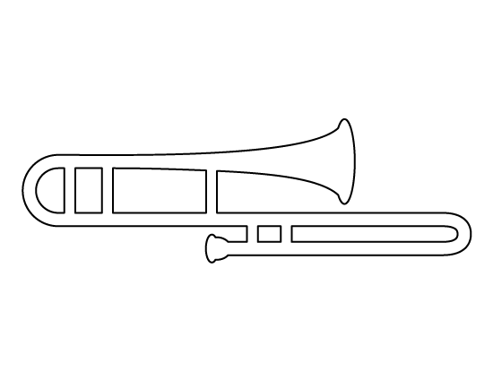 Trombone Drawing Sketch
